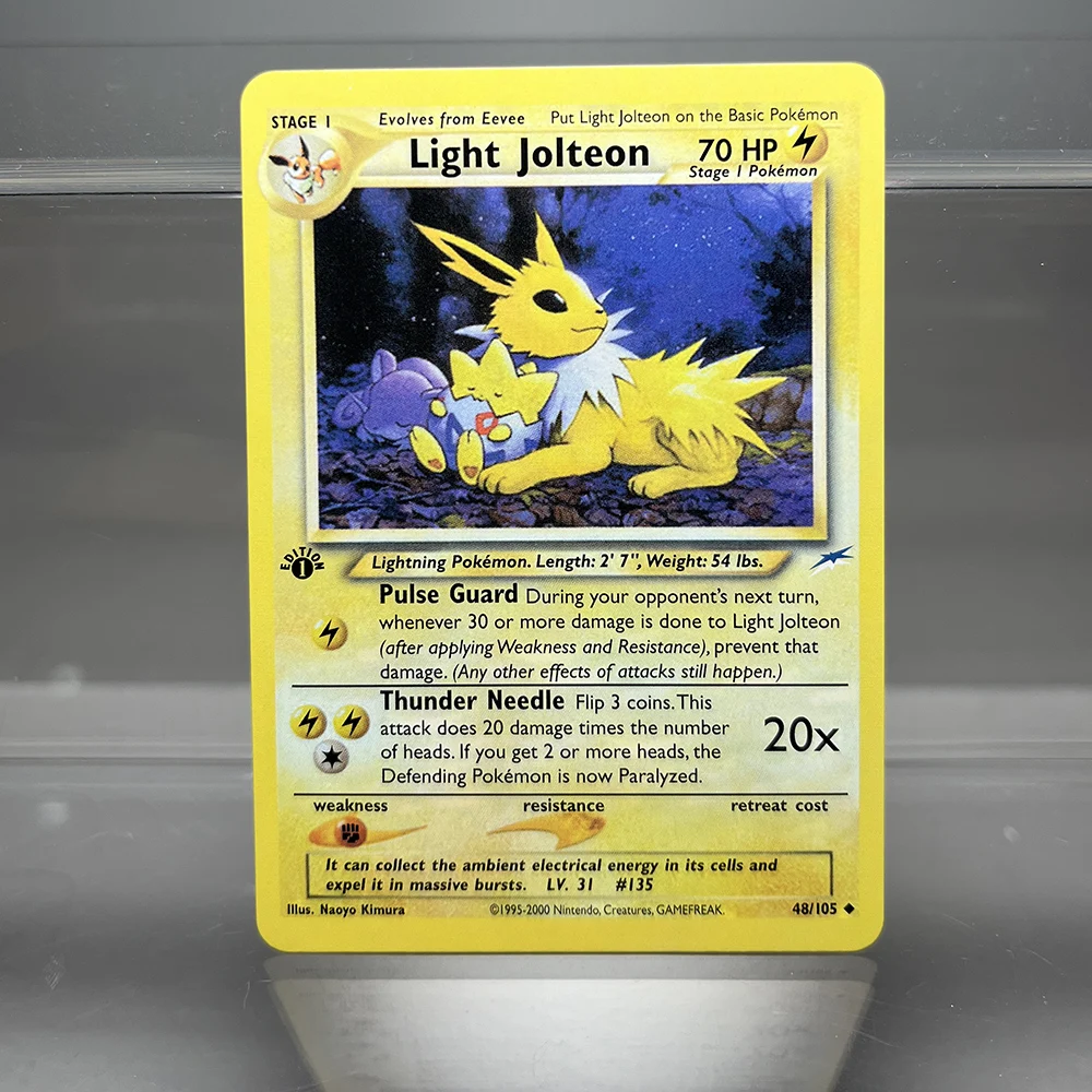 PKM Single Cards 1st Edition 1996 Raichu Charizard Dragonite PTCG Foil Cards Game Collection PKM Proxy Cards