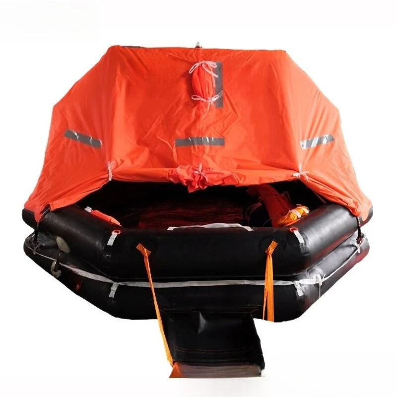 

Marine life rafts, self-aligning inflatable life rafts, rescue inflatable life valves