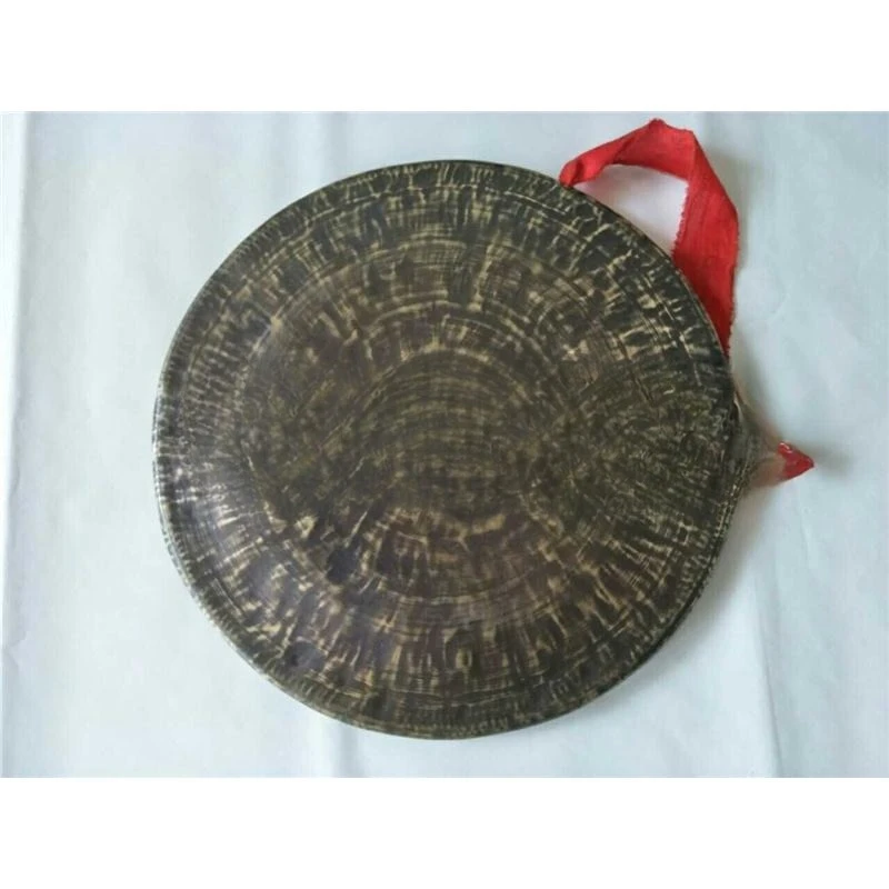 40 cm Taoist gong, bronze Sichuan gong, handmade gongs and drums, low-edged gong, traditional musical instrument hook-edged gong