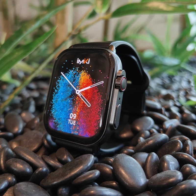 Reloj inteligente IMIKI SF1 AMOLED Original pantalla de 2,01 pulgadas 1000nits llamadas Bluetooth más de 100 modos deportivos IP68 modelado de moda