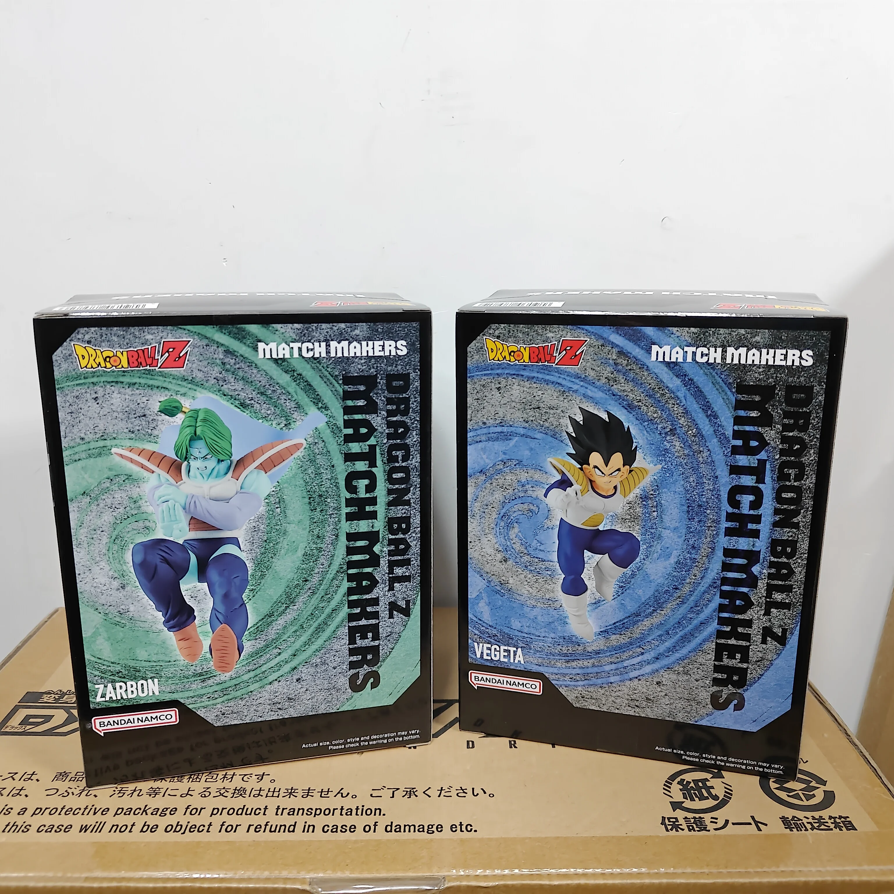 Auf Lager Bandai BANPRESTO Dragon Ball Z Match Makers Vegeta Zarbon Desktop Süße Puppe Anime Figuren Spielzeug Modelle PVC Sammlerstück
