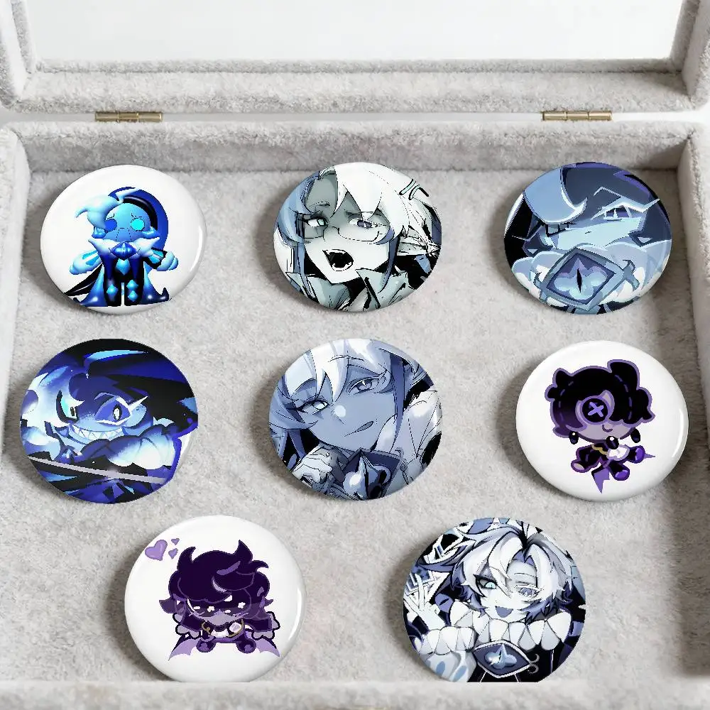 Sombra Leche Galleta Anime Badges Peripheral Lapel Pins Tinplate Round Brooch For Shoulder Bag Accessories Souvenir Gifts