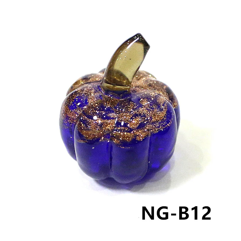 Decorazioni di zucca in vetro di murano colorato graziose statuette di zucca in miniatura per la casa da salotto desktop Ringraziamento Halloween decorazione collezione