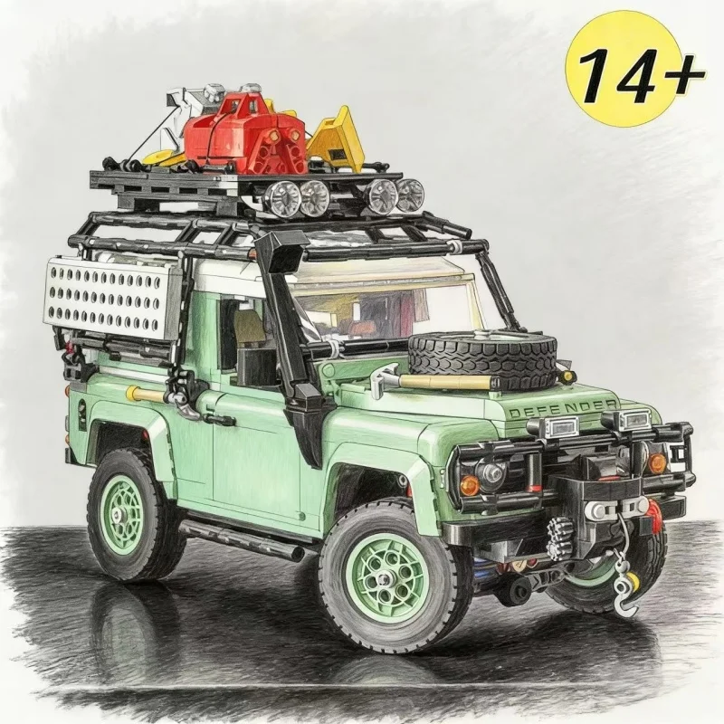

10317 Land Rover Defender 90 Building Blocks - 2336pcs Off-Road Racing Car Model, Compatible Bricks Toy Gift for Kids Adults"