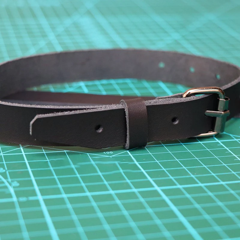 4 Sizes Genuine Cowhide Cow Leather Material Outdoor Camping Wrist Ankle Leg Fixed Belt Binding Strap With Metal Buckles