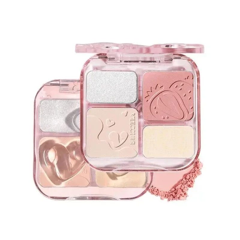 Veecci-paleta de maquiagem facial completa, olho e pó completo, com vitamina e iluminador, blush, bronzer