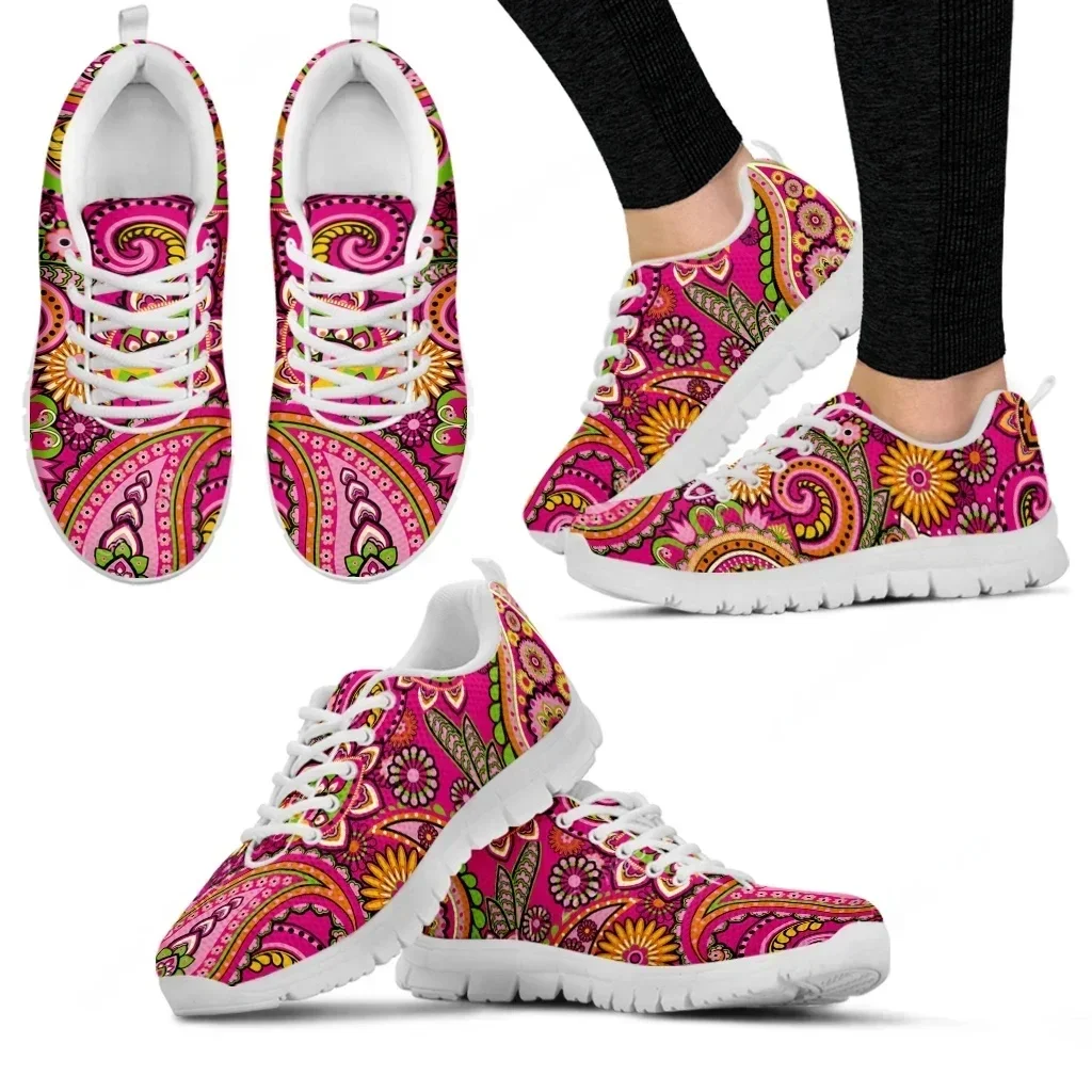 Sneakers Casual con stampa floreale Bohemia Mandala di marca per donna comode scarpe basse AF Femme Lace Up Zapatos