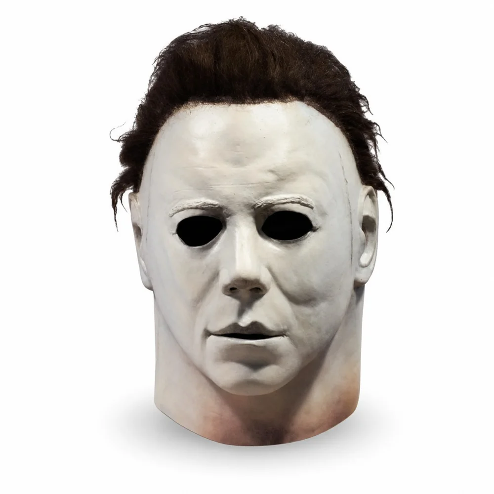 Máscara de látex de Michael Myers, el asesino de terror, máscara de cabeza completa, disfraz de Halloween, accesorio para cosplay, ideal para fiestas de disfraces y carnavales.