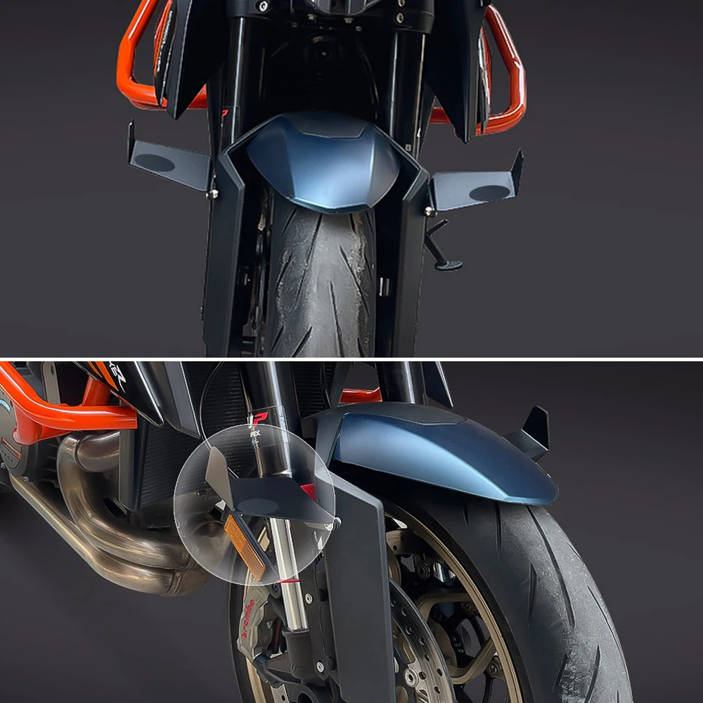 

Front Fender Fixed Wing For 1290 SuperDukeR 2018-2023 1290 Accessories Adiustable Aerodynamic Winglets kit Front Fender Wing