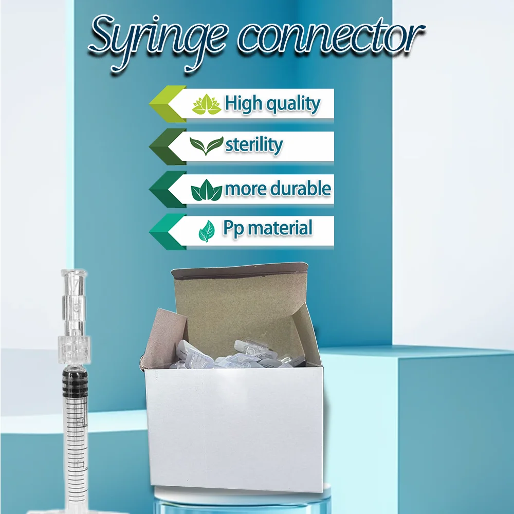 

Prevent side leakage Ruhr syringe connector subcutaneous PP High Quality Female to Female couplerTattoo accessories luer lock