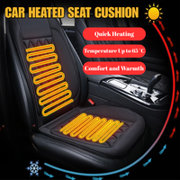 Universal 12V Car Electric Heated Seat Cushion Single Seat Double Seat Winter Automotive Heating Pad Auto Interior Accessory