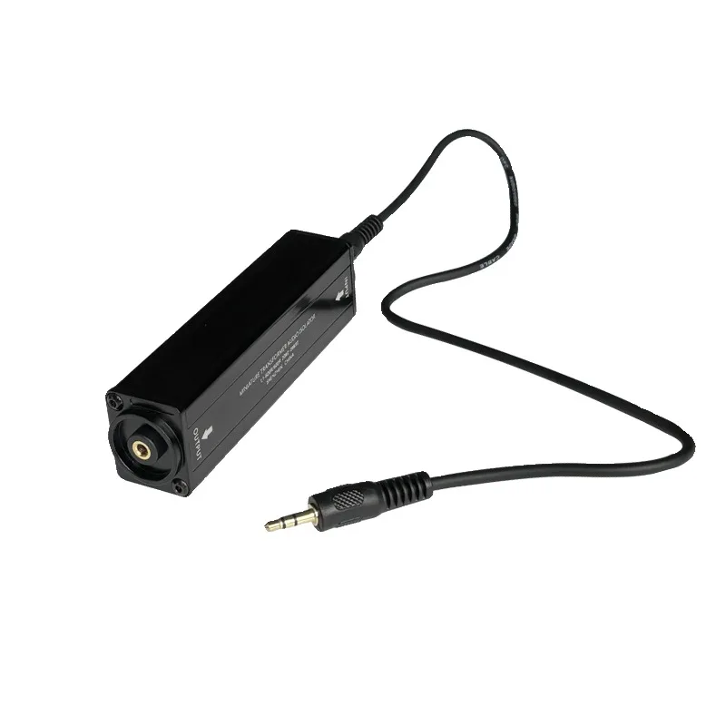 AUX audio isolator, audio current sound canceller 3.5 anti-interference noise floor common ground audio noise reduction filter