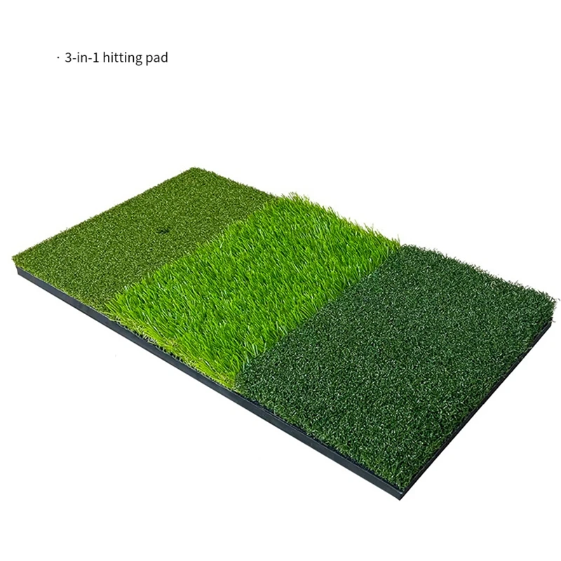 RISE-Golf Mat Portable With Rubber Socket Simulated Lawn Golf Training Lawn Mat