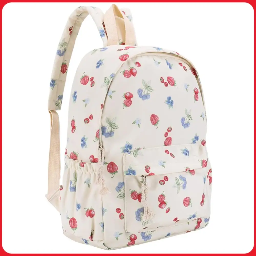

Girls Women Canvas Floral Print Backpack Fashion Casual Travel Daypack Preppy Backpack for Travel Work for High College