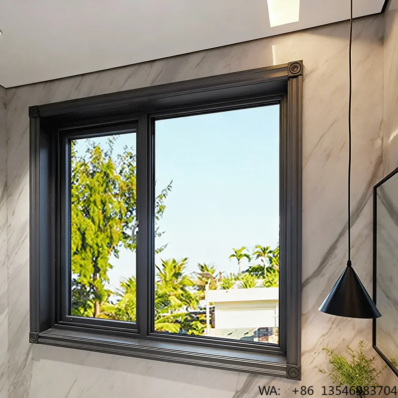

UPVC Tilt Turn Window Triple Glazed Soundproof Air Tight Weather Resistant Thermal Security Villa Window