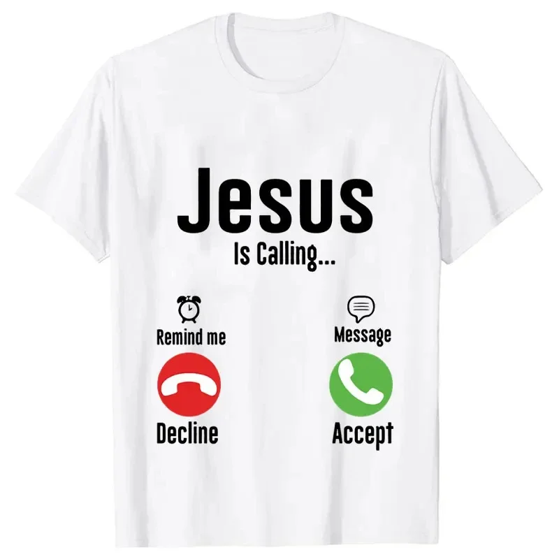 Jesus Print T-shirts Women Men T Shirt Christ Casual Short Sleeve O Neck 3d  Tees Harajuku Funny Tops Oversized Black Clothes