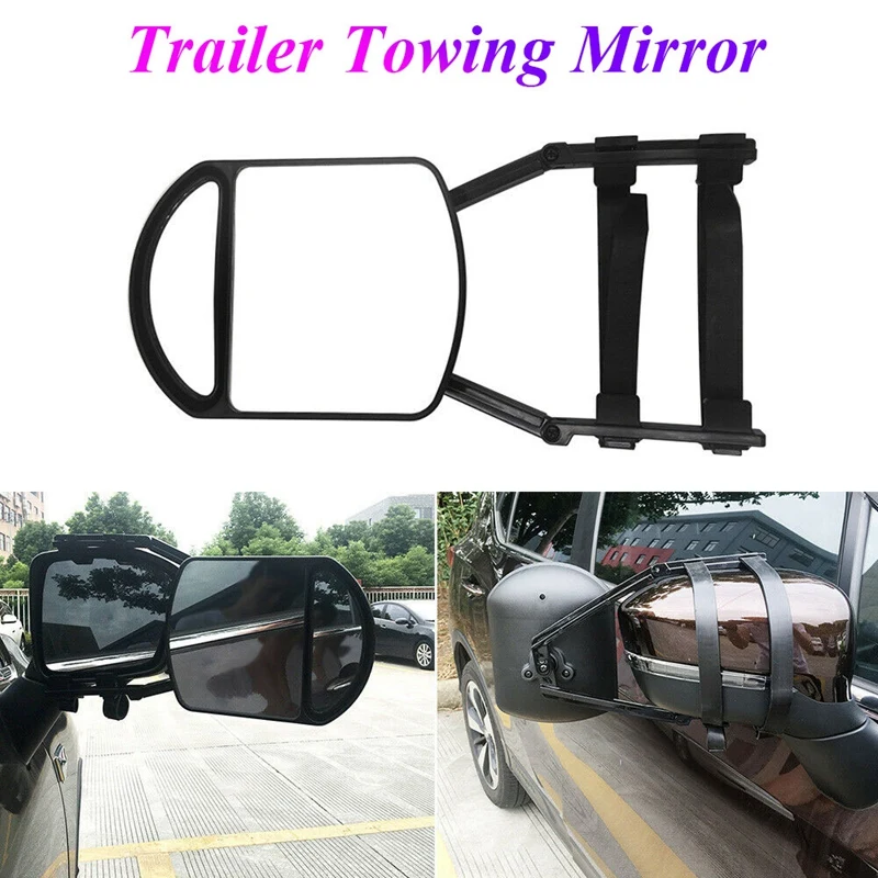 Car Towing Mirror Adjustable Dual Extension Mirrors Long Arm Wing Mirrors For RV Caravan Trailer Truck Camper