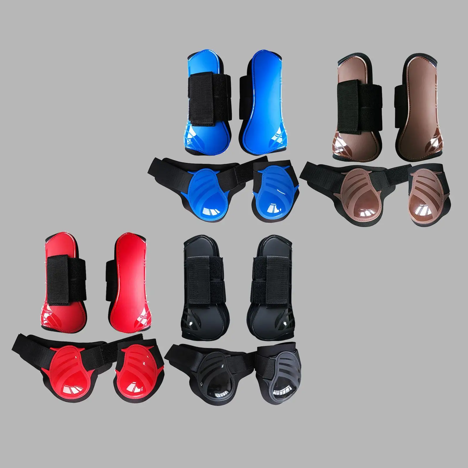 4Pcs horse front rear hind leg boots, horse tendon pastern protector