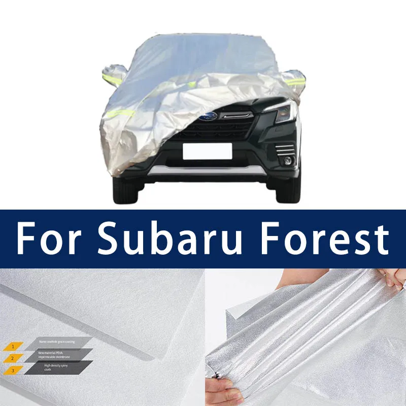 

Full car hood dust-proof outdoor indoor UV protection sun protection and scratch resistance For Subaru Forest Car umbrella