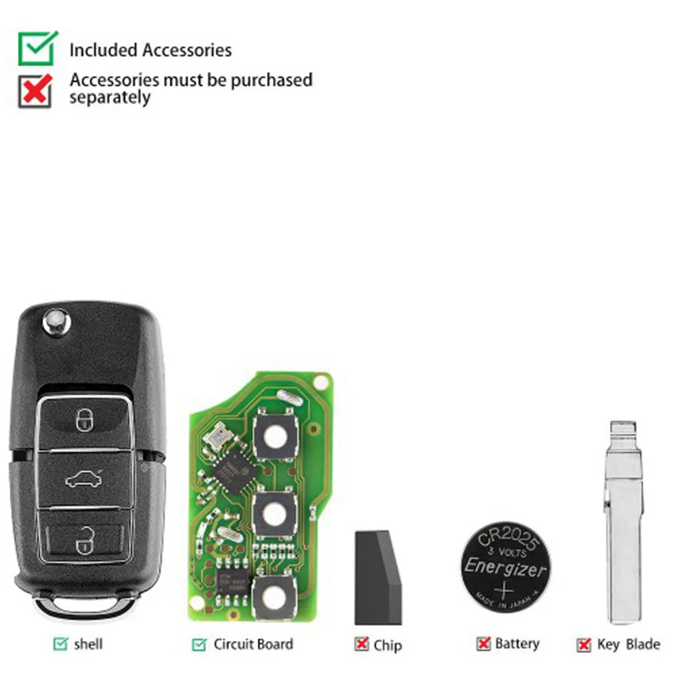 Original Xhorse Car Remote Key Programmer VVDI mini Key tool With 10 pcs Wired Remotes XKB506EN