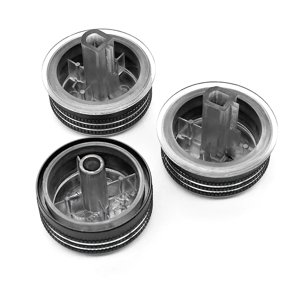 3Pcs Car AC Knob Air Conditioning Knobs Ring Cover Sticker Heat Control Switch Knob Protector for BYD F3 F3R Aluminum Alloy Part