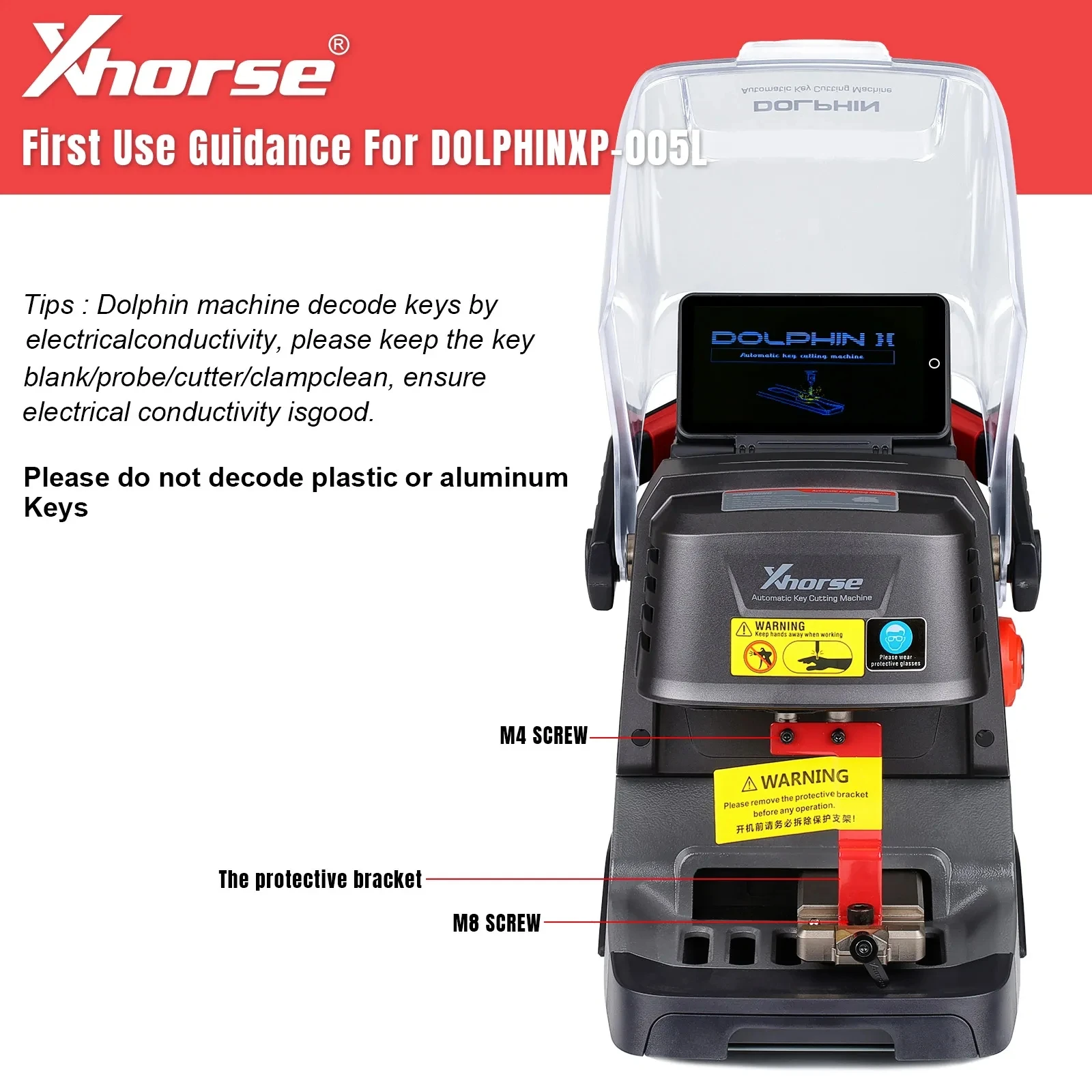 Xhorse Dolphin XP005L XP-005L Dolphin II Key Cutting Machine Plus VVDI Key Tool Max Pro With MINI OBD Tool Function