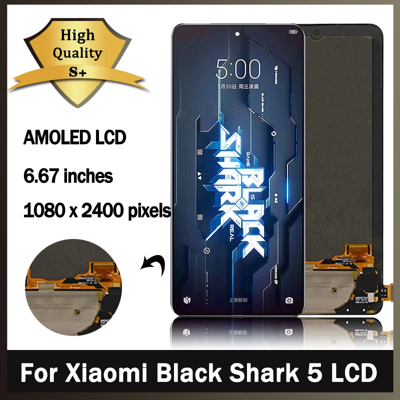 6.6“New lcd For Xiaomi Black Shark 5 RS 5RS LCD SHARK PAR-A0 Display Touch Screen Digitizer Frame For BlackShark 5 lcd