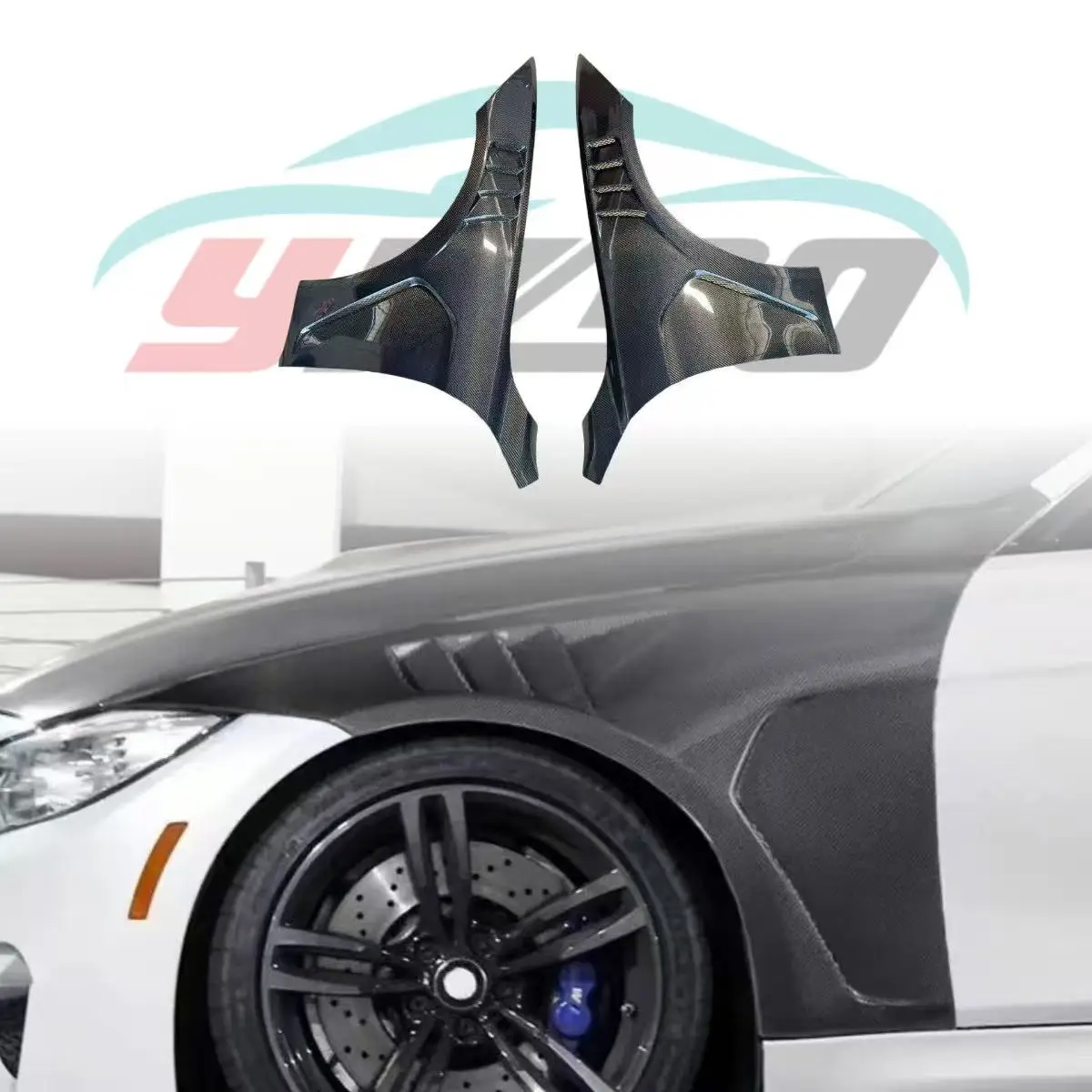 

For Car Front Side Carbon Fiber Fenders For 2014-2018 Bmw F82 M4 Carbon Fiber Front Fender