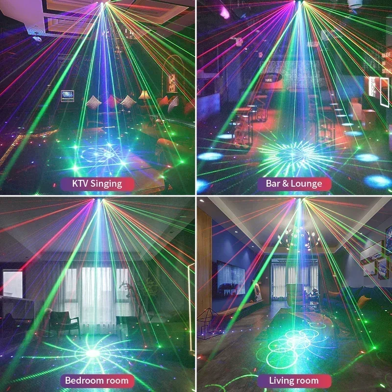 2024 9 Eyes Stage Lights Strobe RGB Light with DMX controller Party Lighting Projector for Bar Club DJ Disco Xmas luces