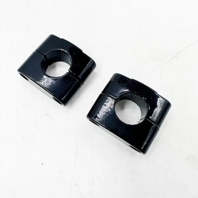 M76E Top Handlebar Clamp Pair 7/8 Inch Replacement Mount, Two-Bolt Split Blocks with Hardware for Repair and Mounting Part