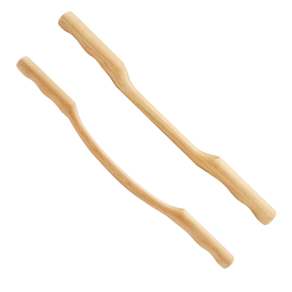 

1 Set Massage Roller Stick Beech Wood Scraping Tool For Neck Shoulder Arm Leg Pain Relief Compact Portable Skincare Relaxation