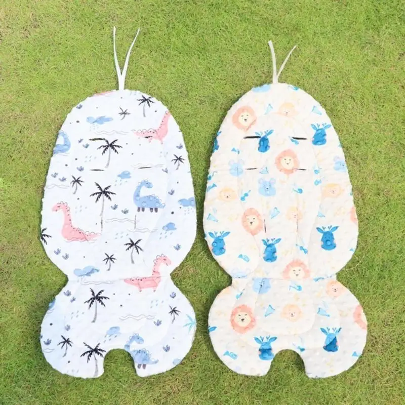 

F3KC Baby Car Seats Comfort Insert Breathable Car Seats Paddings Comfortable Baby Seats Liners Lovely Pattern for Newborns