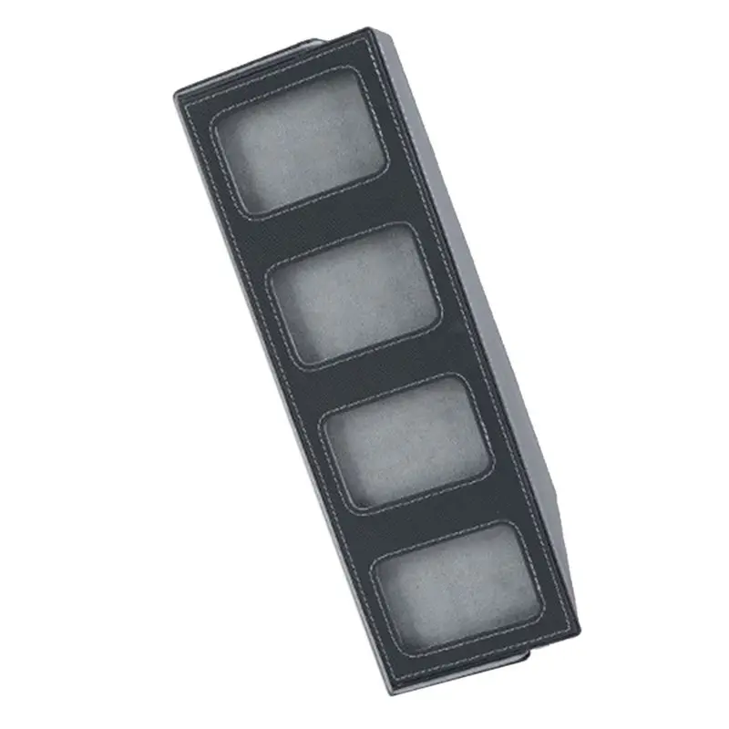 RTENTE-2X Card Storage Box For Trading Cards With Viewing Window For Magic Game Cards,Card Deck Case Card Holder Gray