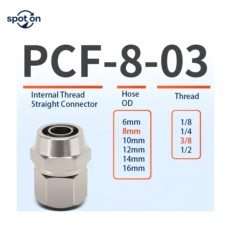 3/5/10PCS  PCF Coper 1/8