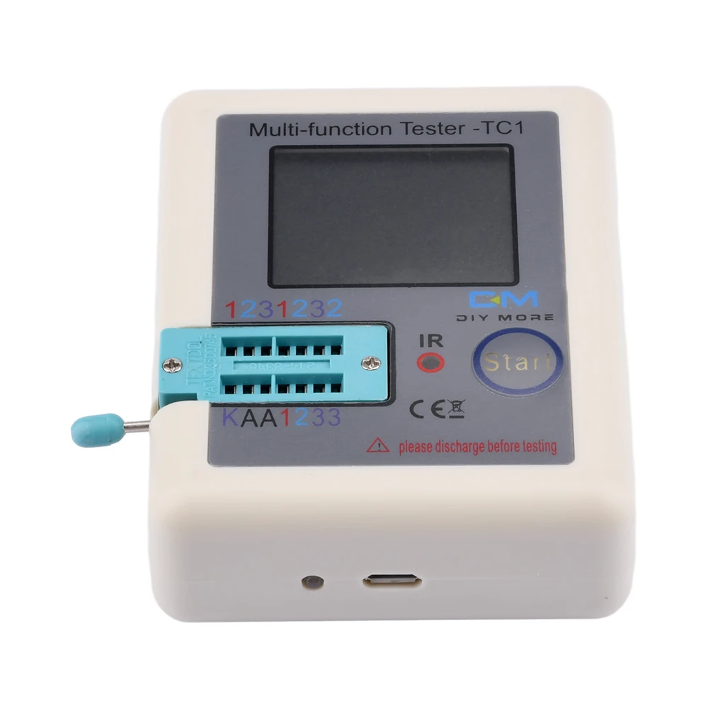 Imagem -02 - Display Colorido Multifuncional Tft Backlight Transistor Tester para Diode Triode Capacitor Resistor Transistor Lcr-tc1 1.8