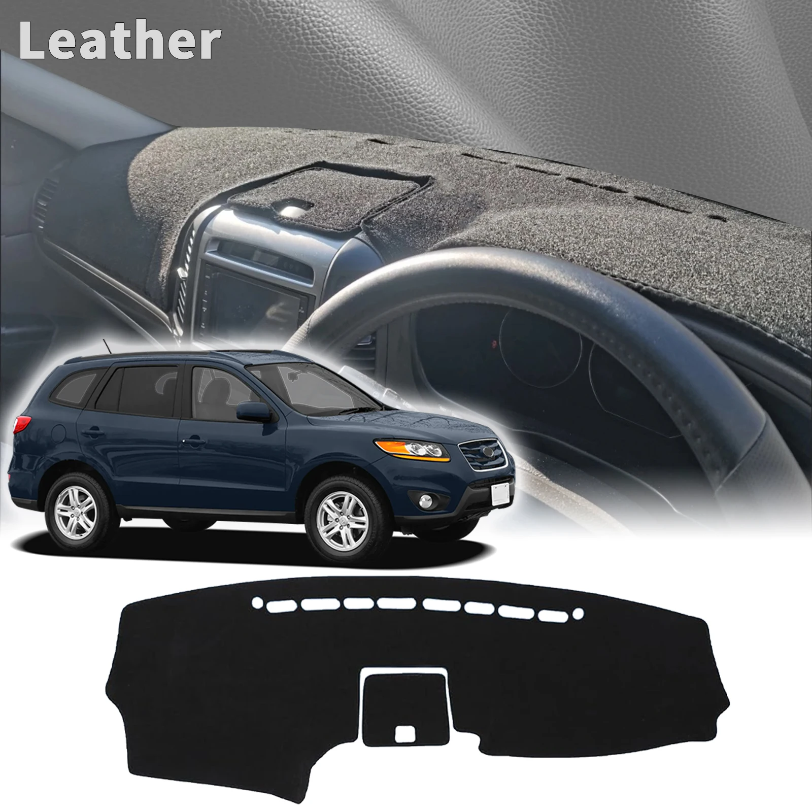 

fit for Hyundai Santa Fe Santafe 2007 2008-2012 Car Accessories Protective Carpet Dashmat Dashboard Cover Pad DashMat Sunshade