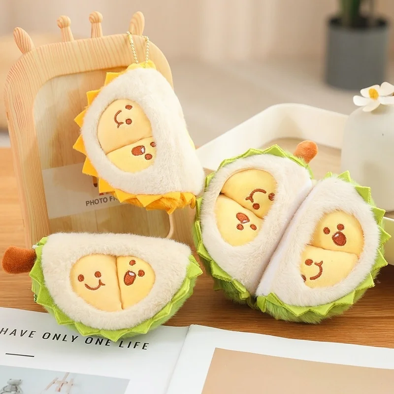 Jouet en peluche de viande de fruits détachable créatif, oreiller anti-Stress, poupée singe mignonne, conception réversible, plante en peluche douce et câline