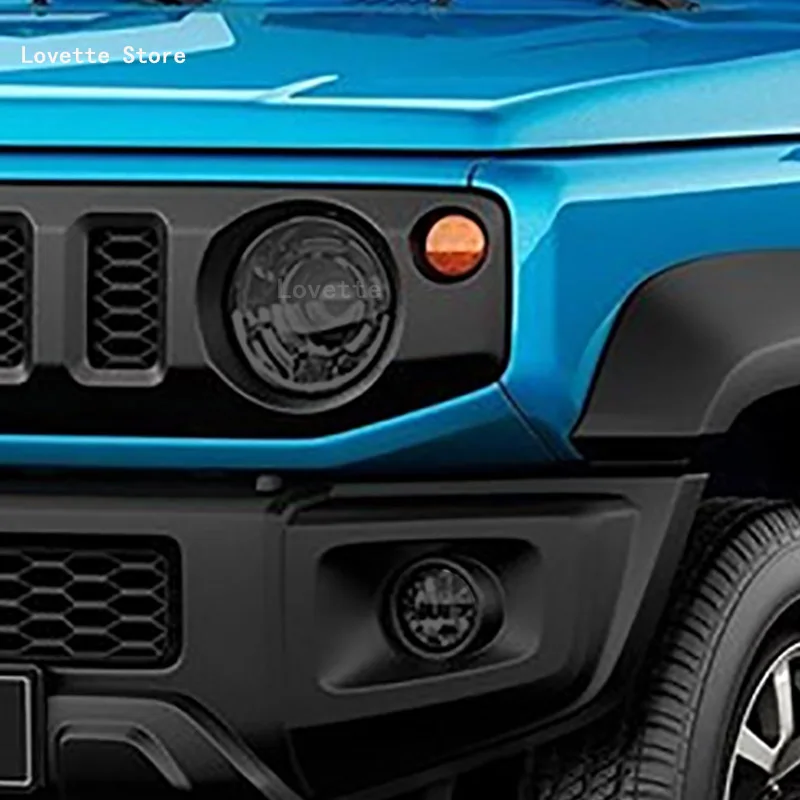 Car Accessories For Suzuki JIMNY 2019-2023 Car Headlight Protective Film Front Lamp Smoked Black TPU Sticker