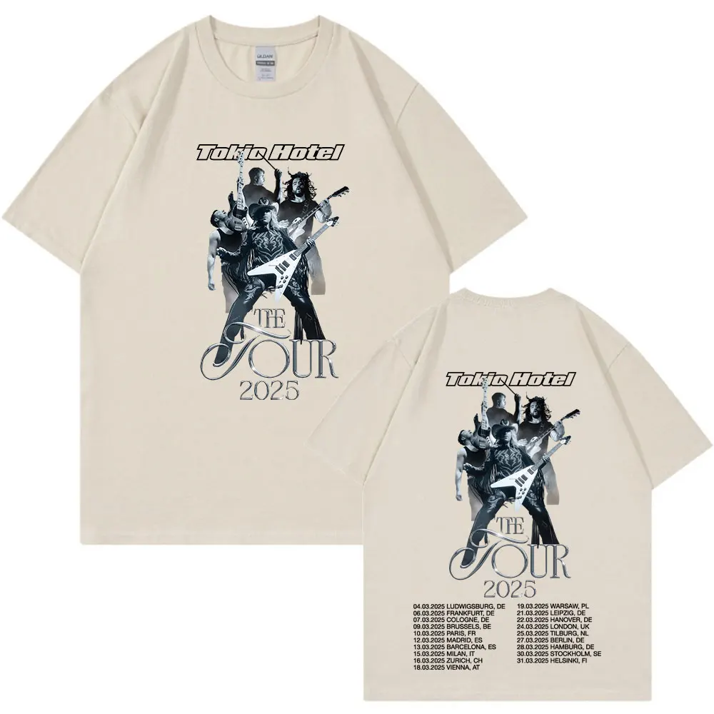 German Rock Band Tokio Hotel The Tour 2025 T Shirts Men Hip Hop
