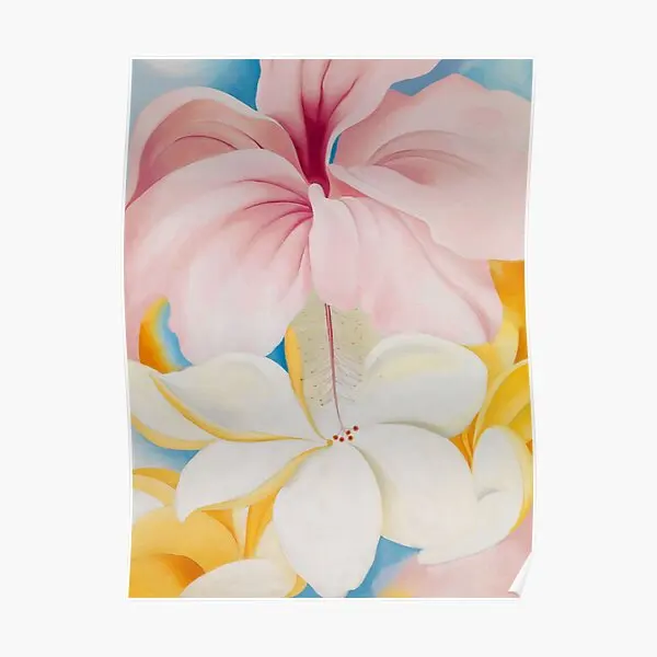 Georgia O Keeffe Hibiscus In Plumeria  Poster Mural Decor Wall Home Vintage Room Print Modern Picture Painting Funny No Frame