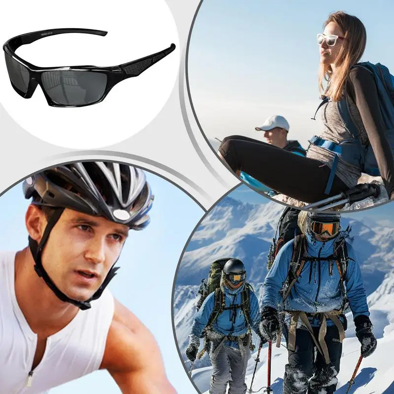 Polarized Sunglasses Men Comprehensive Protection Sun Glasses Comfortable Lightweight Frame Sport Eyeglasses for Driving Fishing