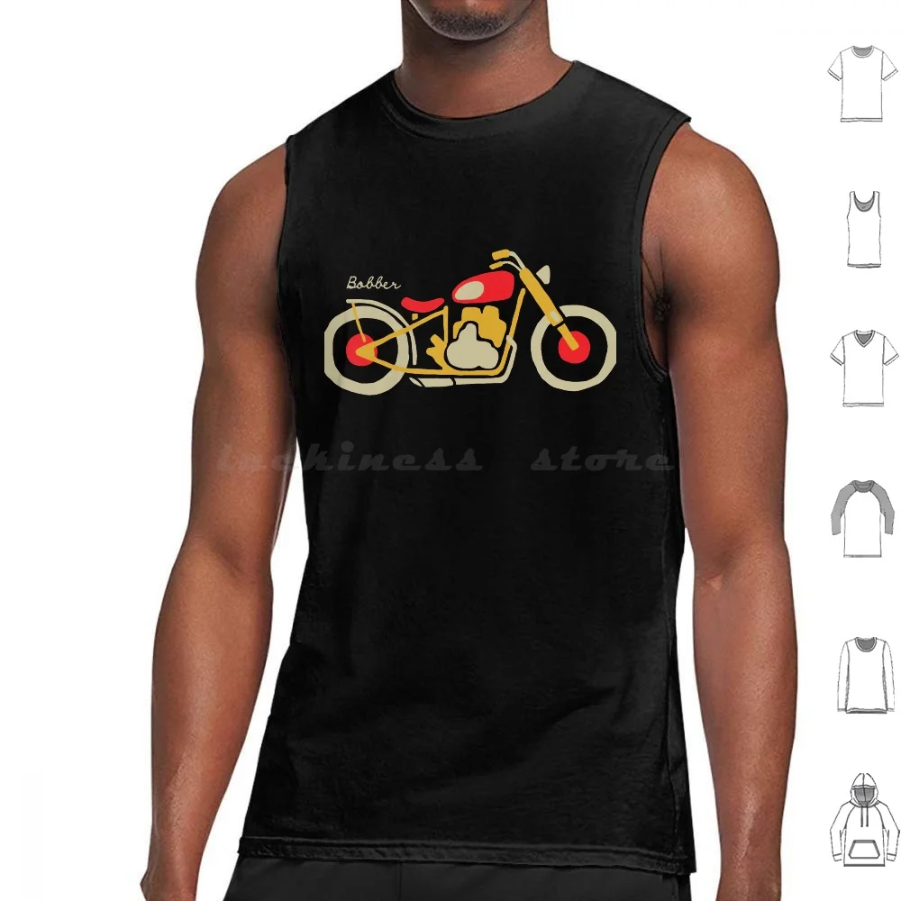 Bobber Tank Tops Print Cotton Bike Biker Bikers Biking Ride Rider Riding Race Racer Racing Motorcycle Motorbike Caferacer