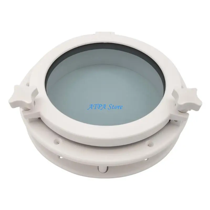 U13C Round Marine Porthole Portlight Window Quick Installation 4mm Tempered Glass Waterproof for Yachts Yacht