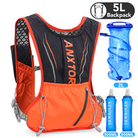 5L Running Hydration Backpack Bike Hydration Backpack Hiking Marathon Hydration with 500ML 2L Water Bag Outdoor Ultralight