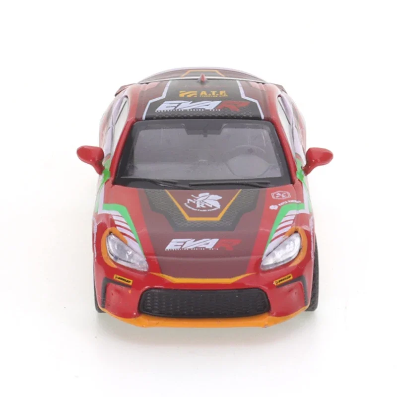 XCarToys 1: 64 Toyota GR86 EVA 02 Diecast Car Model Reproduction Series para niños, colección de juguetes de Navidad, regalo para niños