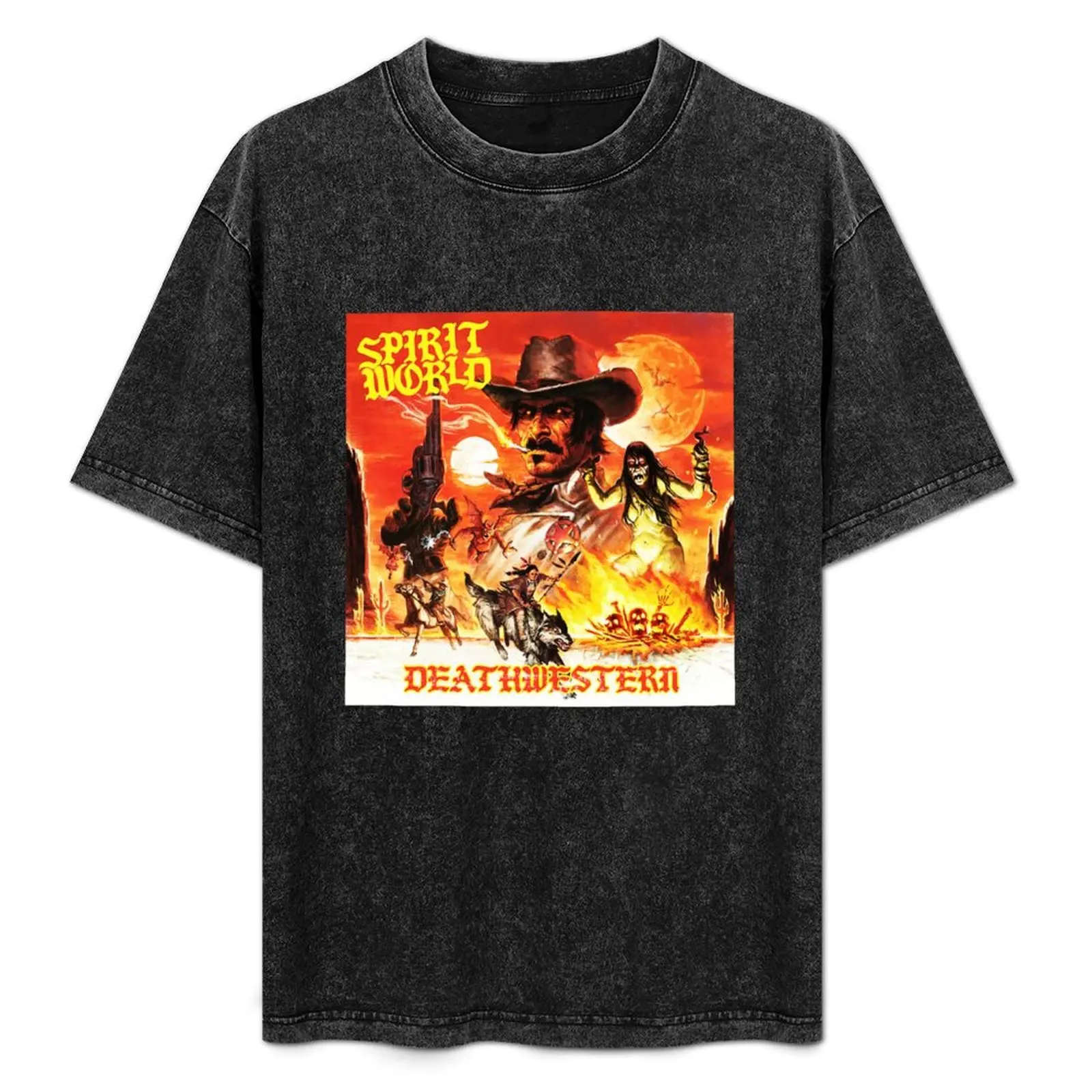 

DEATHWESTERN Spiritworld T-Shirt sports fans graphic shirts man t shirt customs mens designer clothes