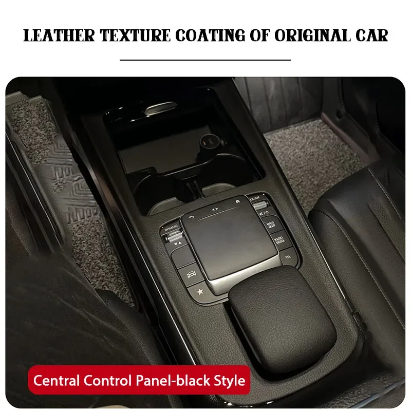 Car Central Gear Shift Panel Decorative Storage Box Panel For Mercedes Benz 2020 2021 2022 2023 2024 A Class CLA GLA GLB EQA EQB