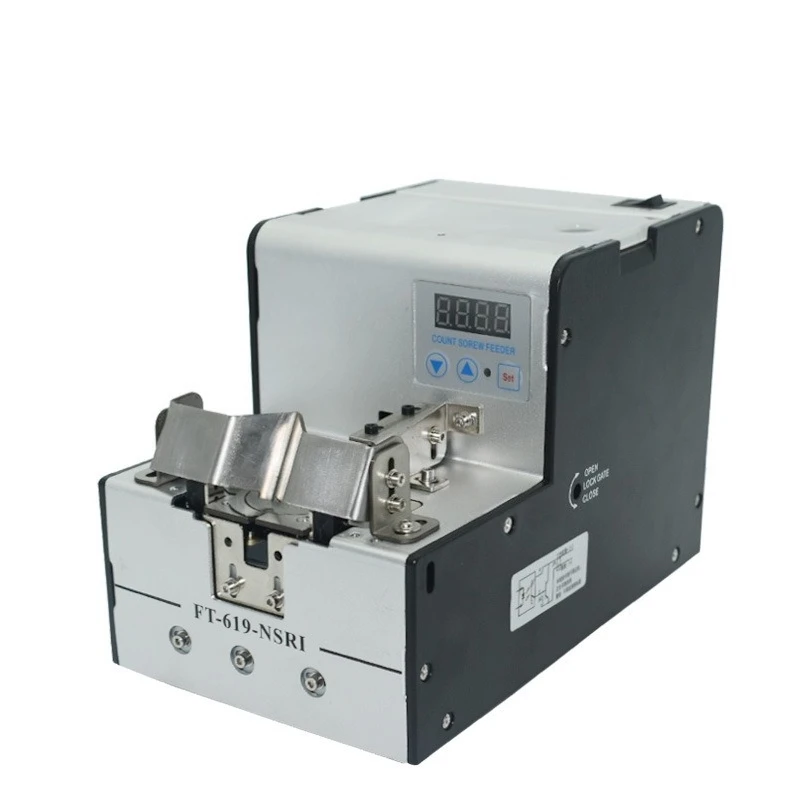 Máquina de parafuso de plataforma giratória digital, modelo manual, alimentador FT-619-NSR máquina automática de organização de parafusos