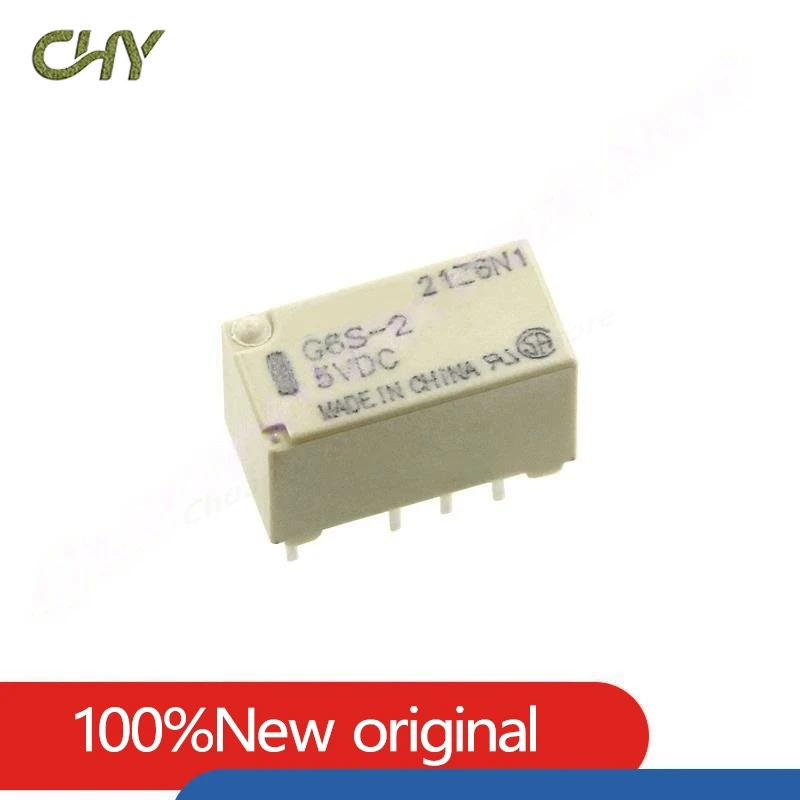 1/5Pcs/Lot G6S-2-3VDC G6S-2-5VDC G6S-2-12VDC G6S-2-24VDC 250VAC/DC220V 3V/5V/12V/24V 8PIN Mini Signal Switch Relay 2A