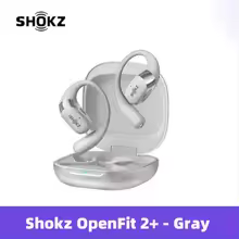 SHOKZ OpenFit 2+ T921 オープンイヤー イヤホン【グレー】 特別割引